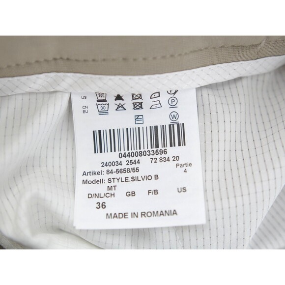 Brax Feel Good‎ Mens Bristol Flat Front Chino Shorts Beige Size 36 - Picture 9 of 10